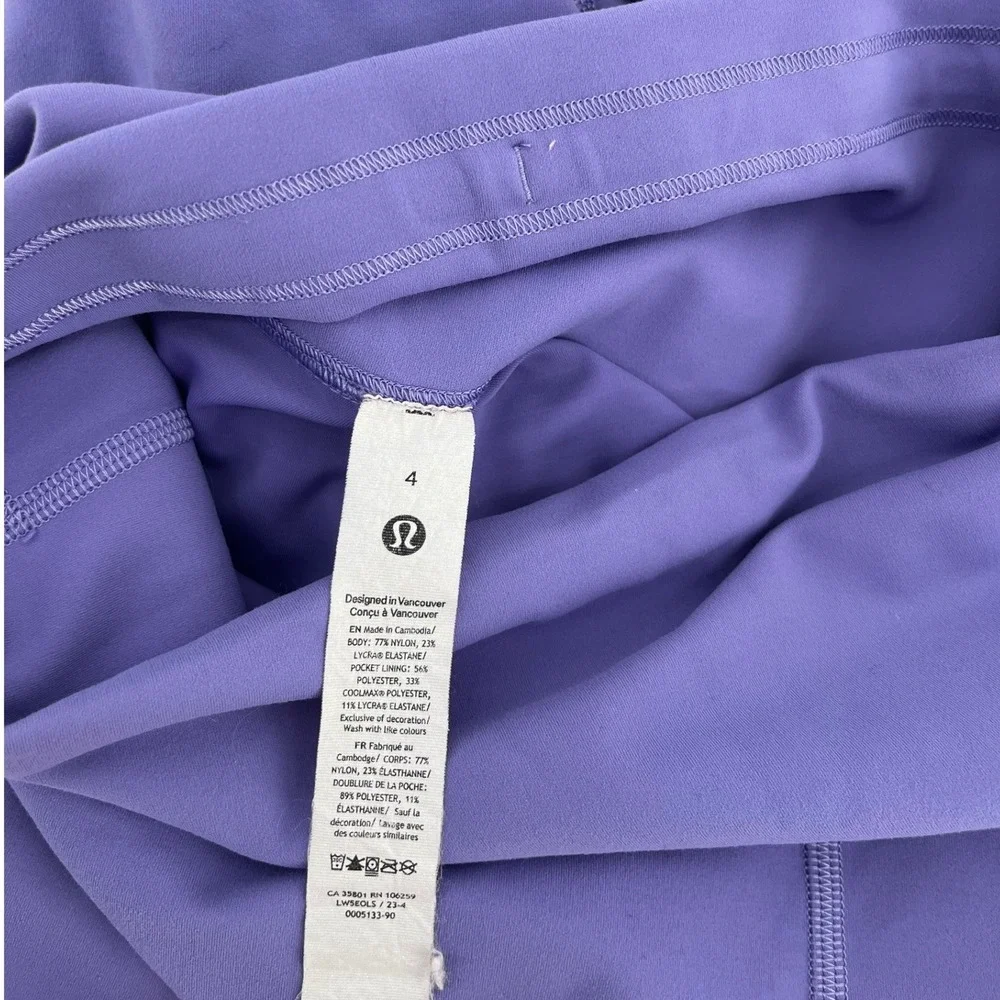 Lululemon Align High Rise Leggings Purple‎ Women's Size 4 - Picture 4 of 8